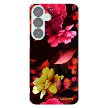 Picasee silikonski prozorni ovitek za Samsung Galaxy S25+ 5G - Dark Peonny