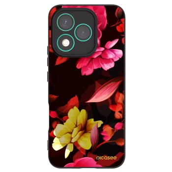 Picasee silikonski črni ovitek za Honor 400 Lite 5G - Dark Peonny