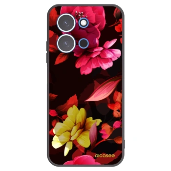 Picasee silikonski črni ovitek za Xiaomi Redmi 15C 4G - Dark Peonny
