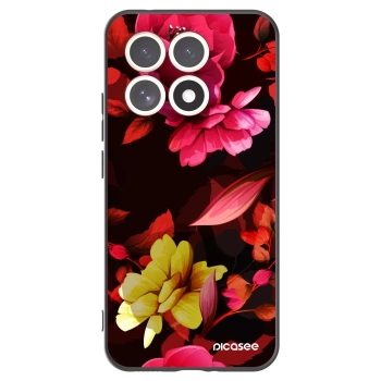 Picasee silikonski črni ovitek za Xiaomi 15T - Dark Peonny