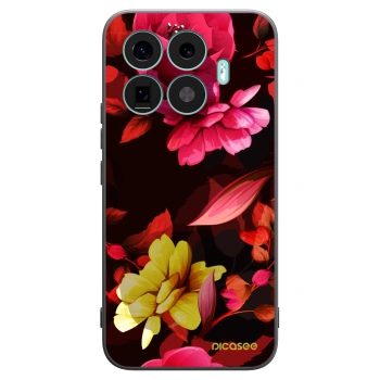 Picasee silikonski črni ovitek za Xiaomi 17T Pro - Dark Peonny