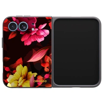 Picasee silikonski črni ovitek za Apple iPhone Duo - Dark Peonny