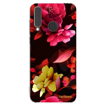 Picasee silikonski prozorni ovitek za Honor 20 Lite - Dark Peonny