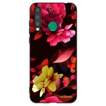 Picasee silikonski črni ovitek za Honor 20 Lite - Dark Peonny