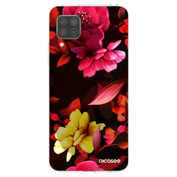 Picasee silikonski prozorni ovitek za Huawei P40 Lite - Dark Peonny
