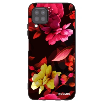 Picasee silikonski črni ovitek za Huawei P40 Lite - Dark Peonny
