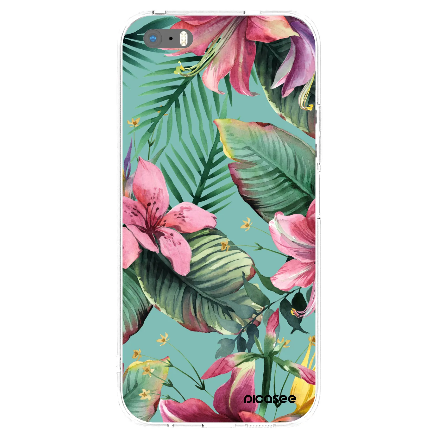 Picasee silikonski prozorni ovitek za Apple iPhone 5/5S/SE - Hawaii