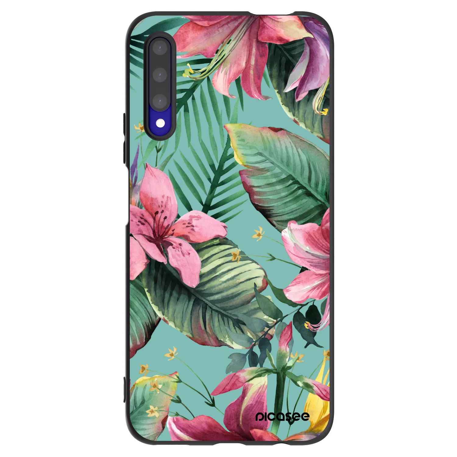Picasee silikonski črni ovitek za Honor 9X Pro - Hawaii