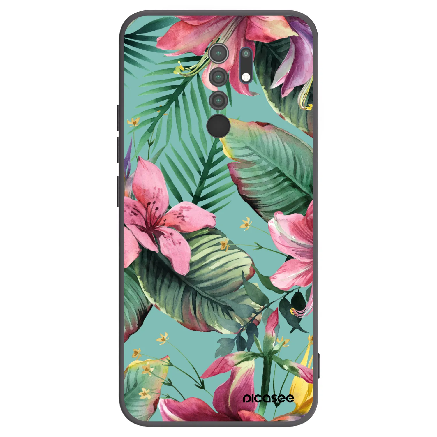 Picasee silikonski črni ovitek za Xiaomi Redmi 9 - Hawaii