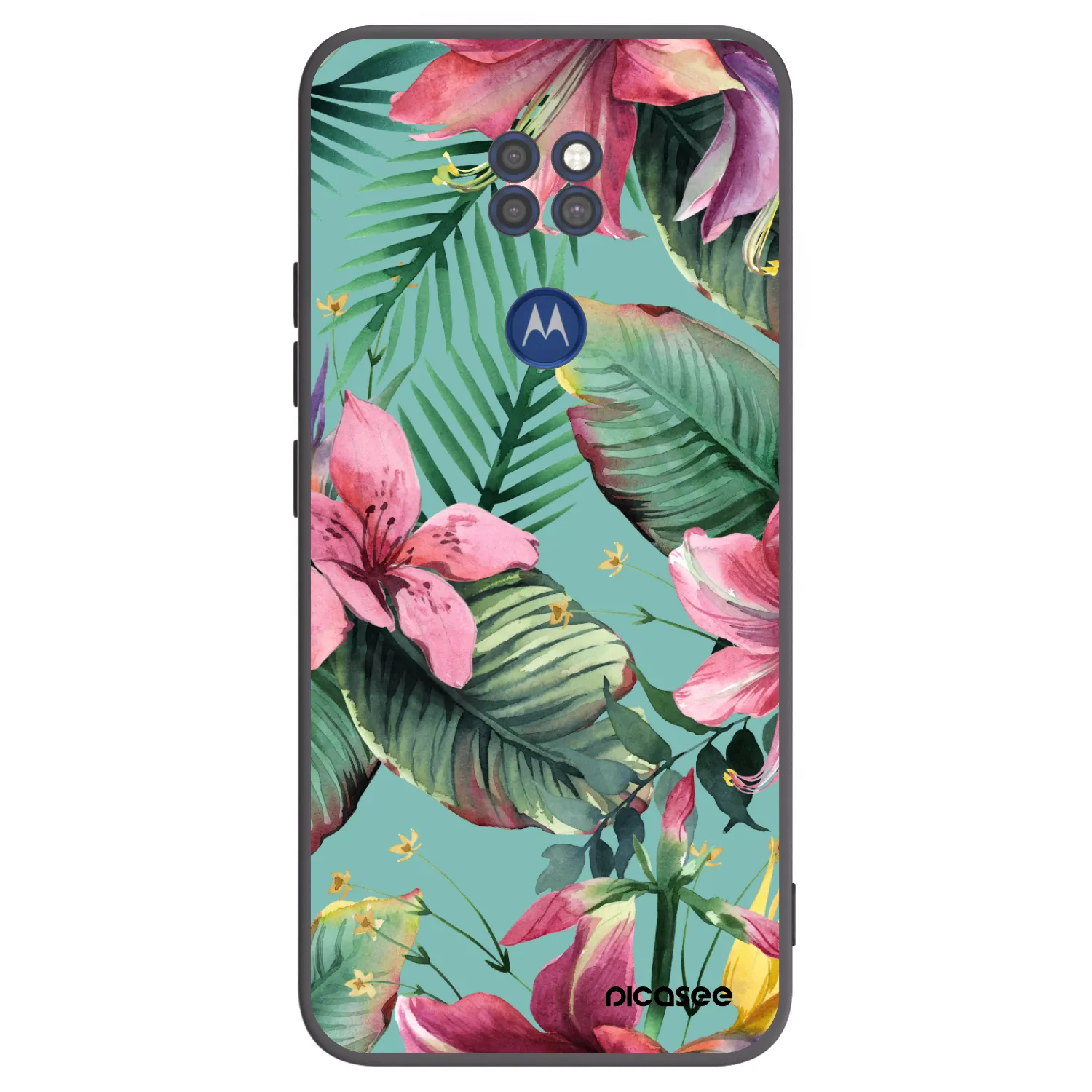 Picasee silikonski črni ovitek za Motorola Moto G9 Play - Hawaii
