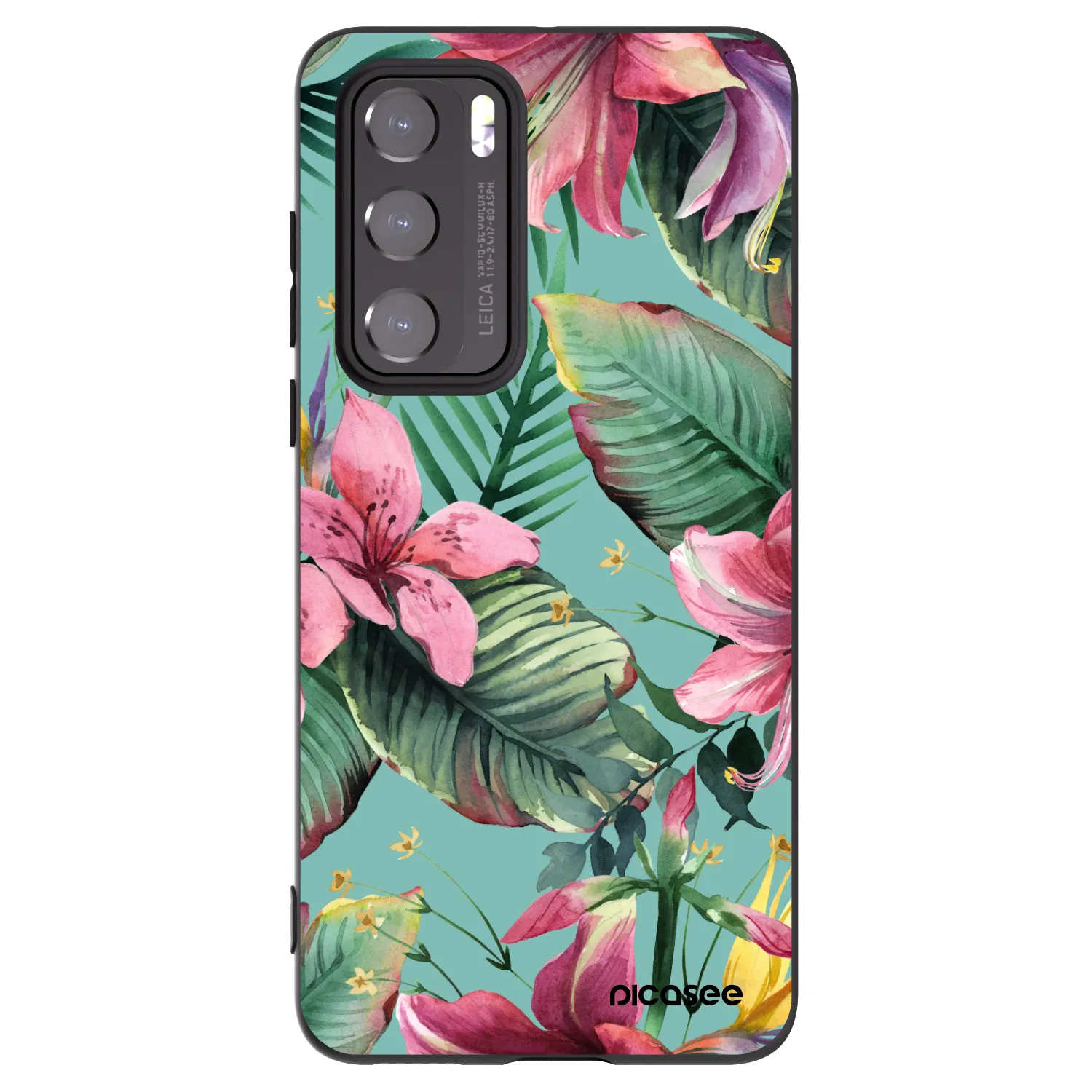 Picasee silikonski črni ovitek za Huawei P40 - Hawaii