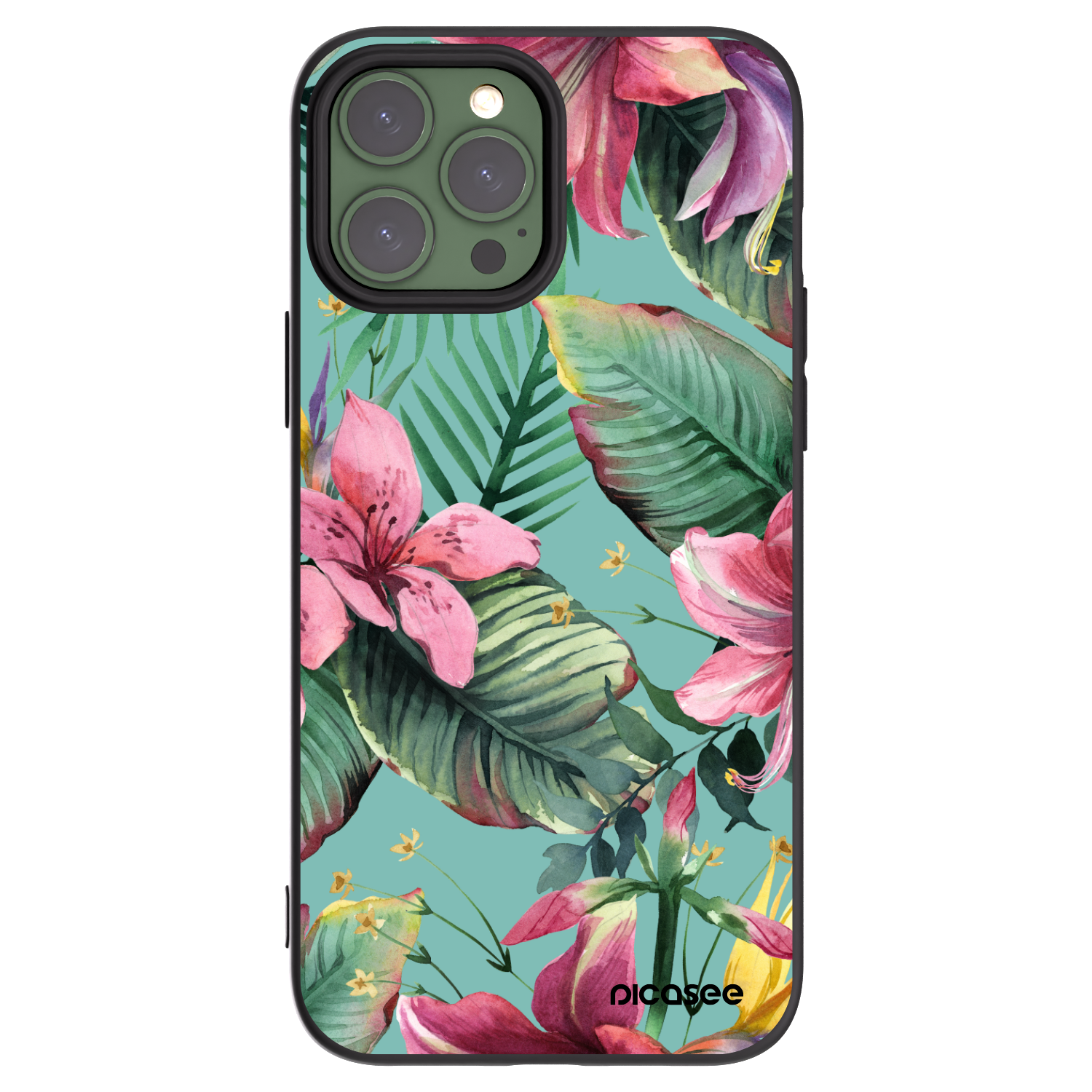 Picasee silikonski črni ovitek za Apple iPhone 13 Pro Max - Hawaii