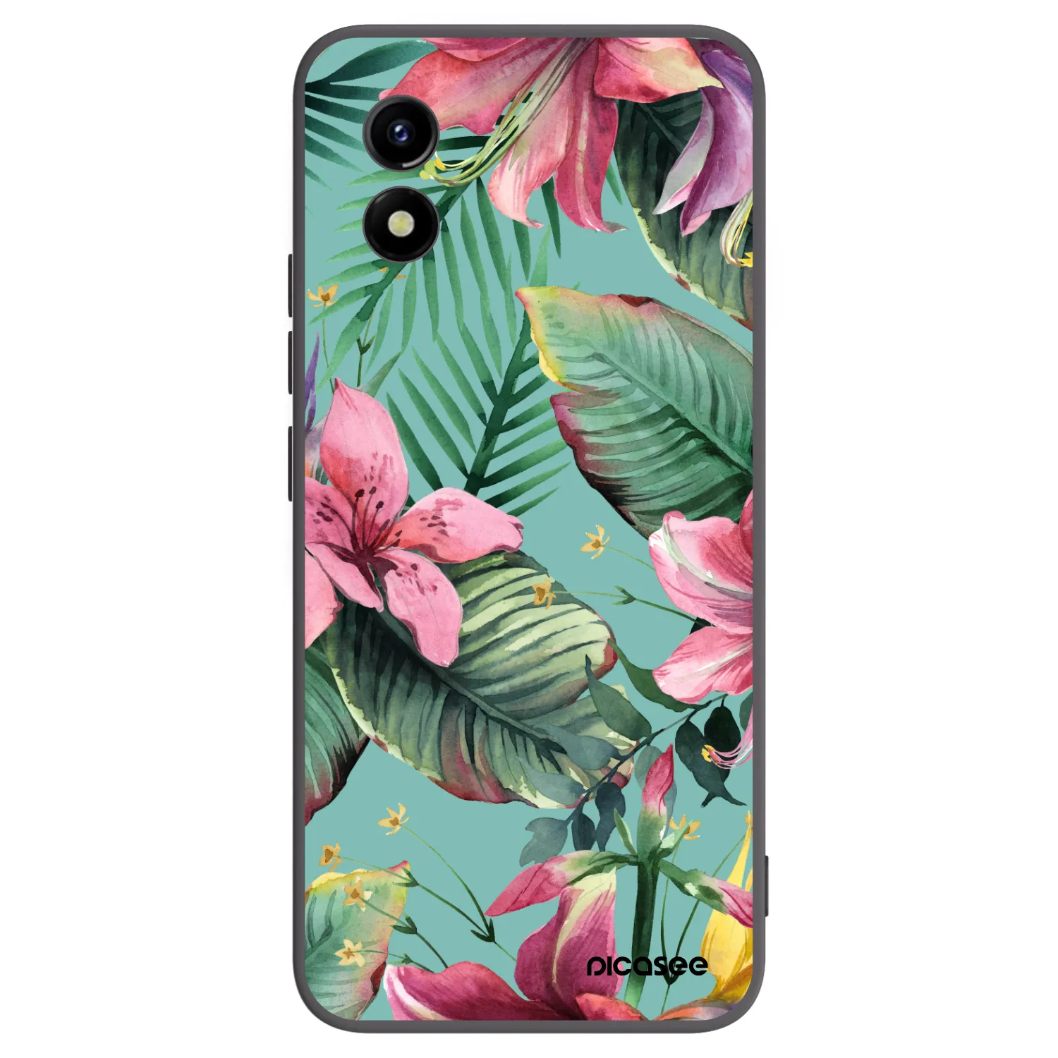 Picasee silikonski črni ovitek za Vivo Y01 - Hawaii