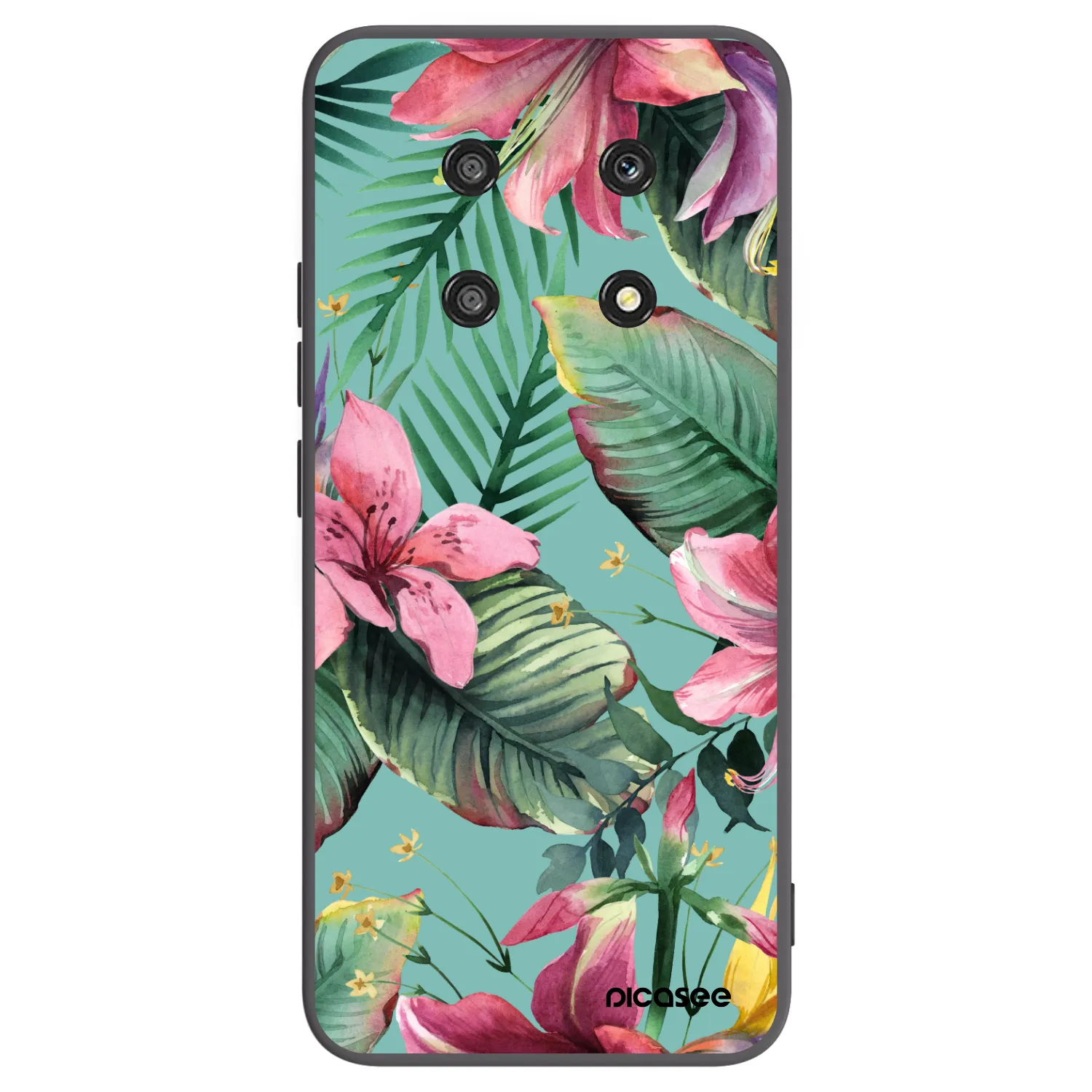 Picasee silikonski črni ovitek za Honor Magic4 Lite 5G - Hawaii