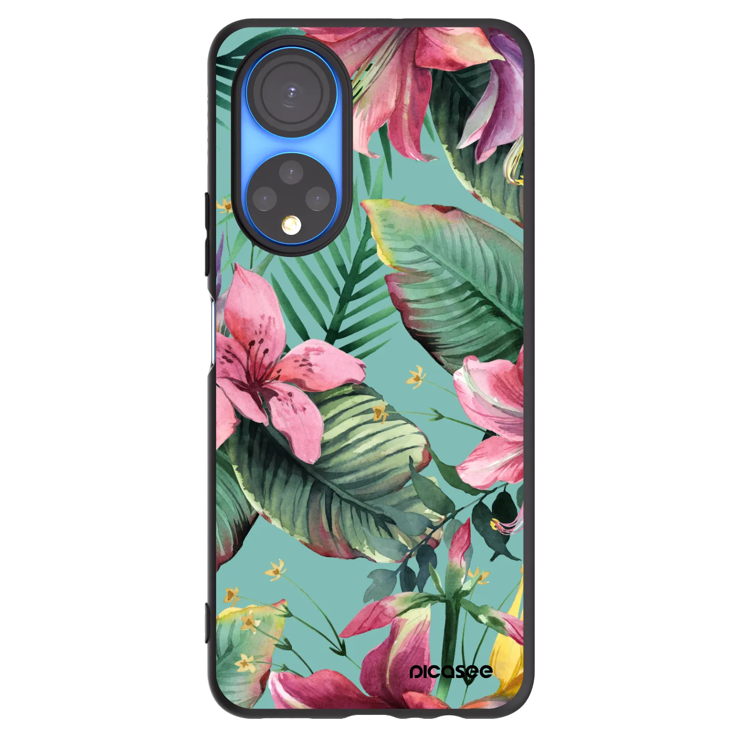 Picasee silikonski črni ovitek za Honor X7 - Hawaii