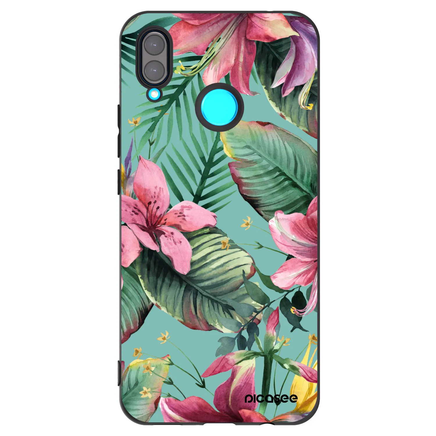 Picasee silikonski črni ovitek za Huawei Nova 3 - Hawaii