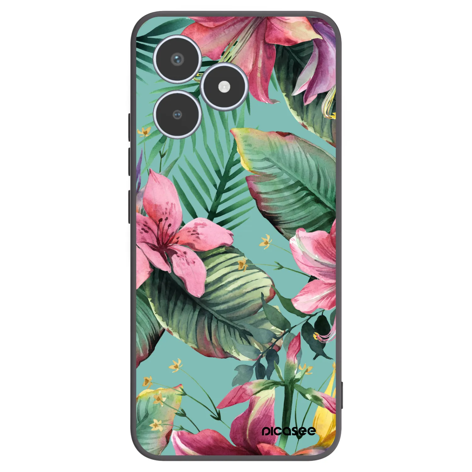 Picasee silikonski črni ovitek za Realme C53 - Hawaii