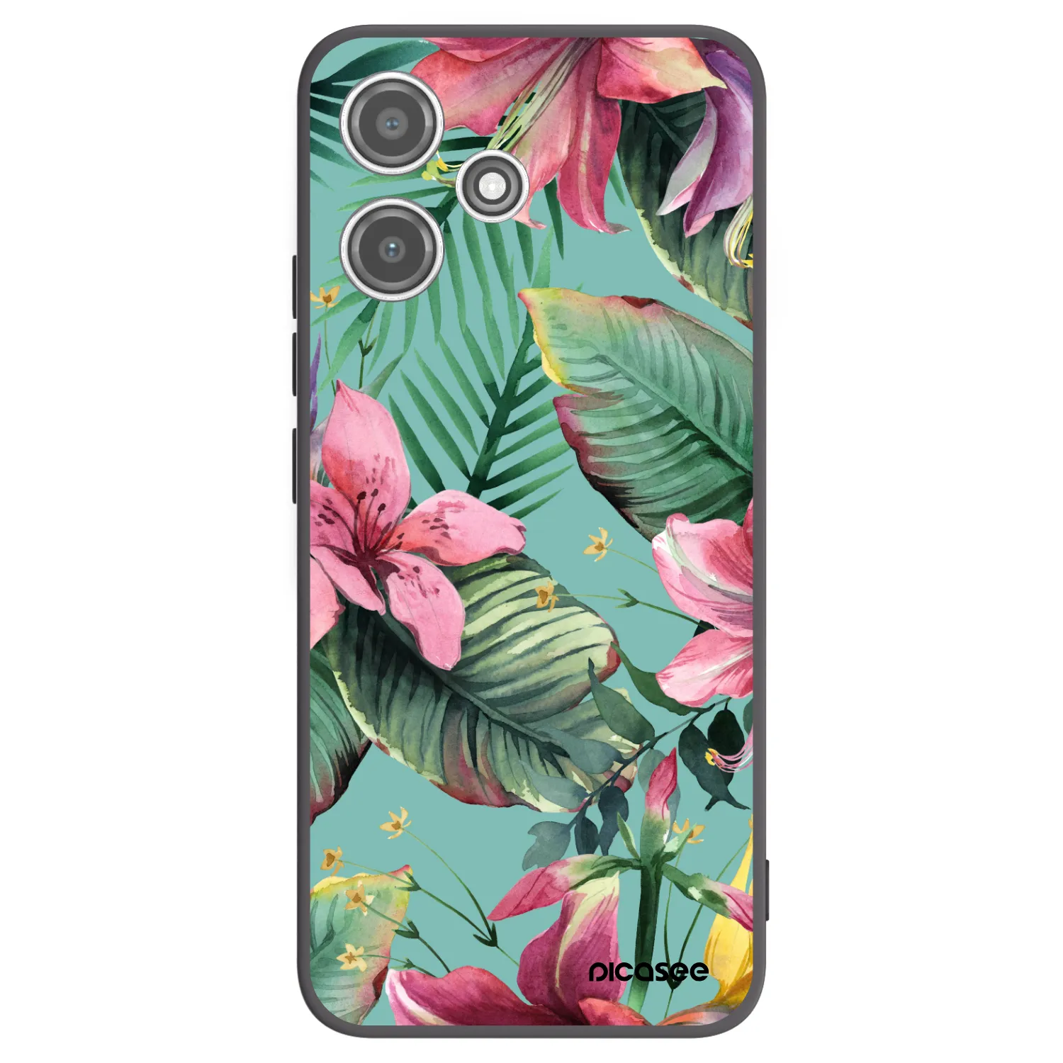 Picasee silikonski črni ovitek za Xiaomi Redmi 12 5G - Hawaii