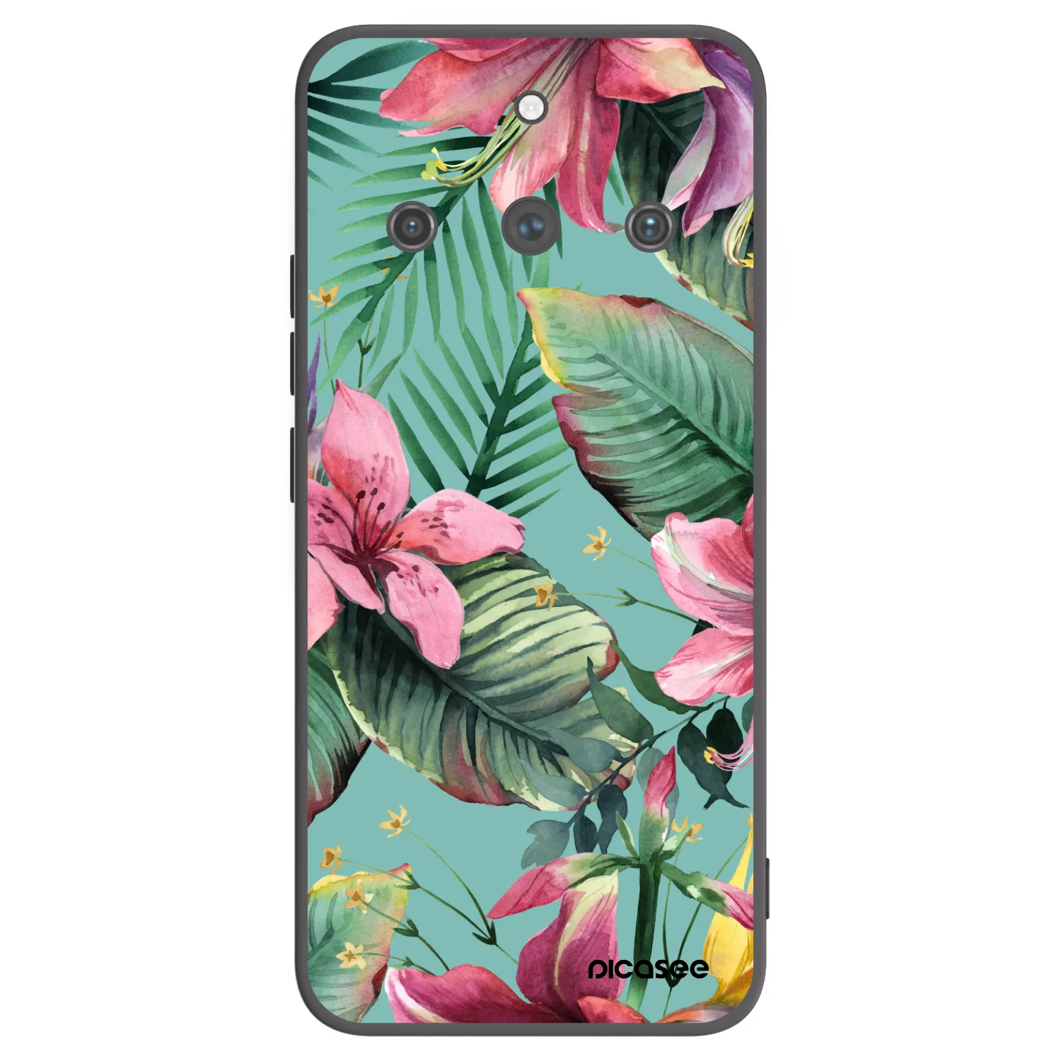 Picasee silikonski črni ovitek za Realme 11 Pro+ - Hawaii