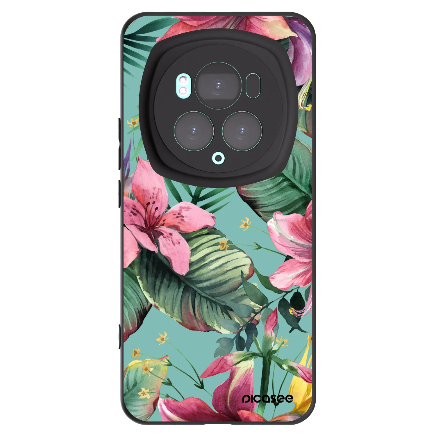 Picasee silikonski črni ovitek za Honor Magic6 Pro - Hawaii