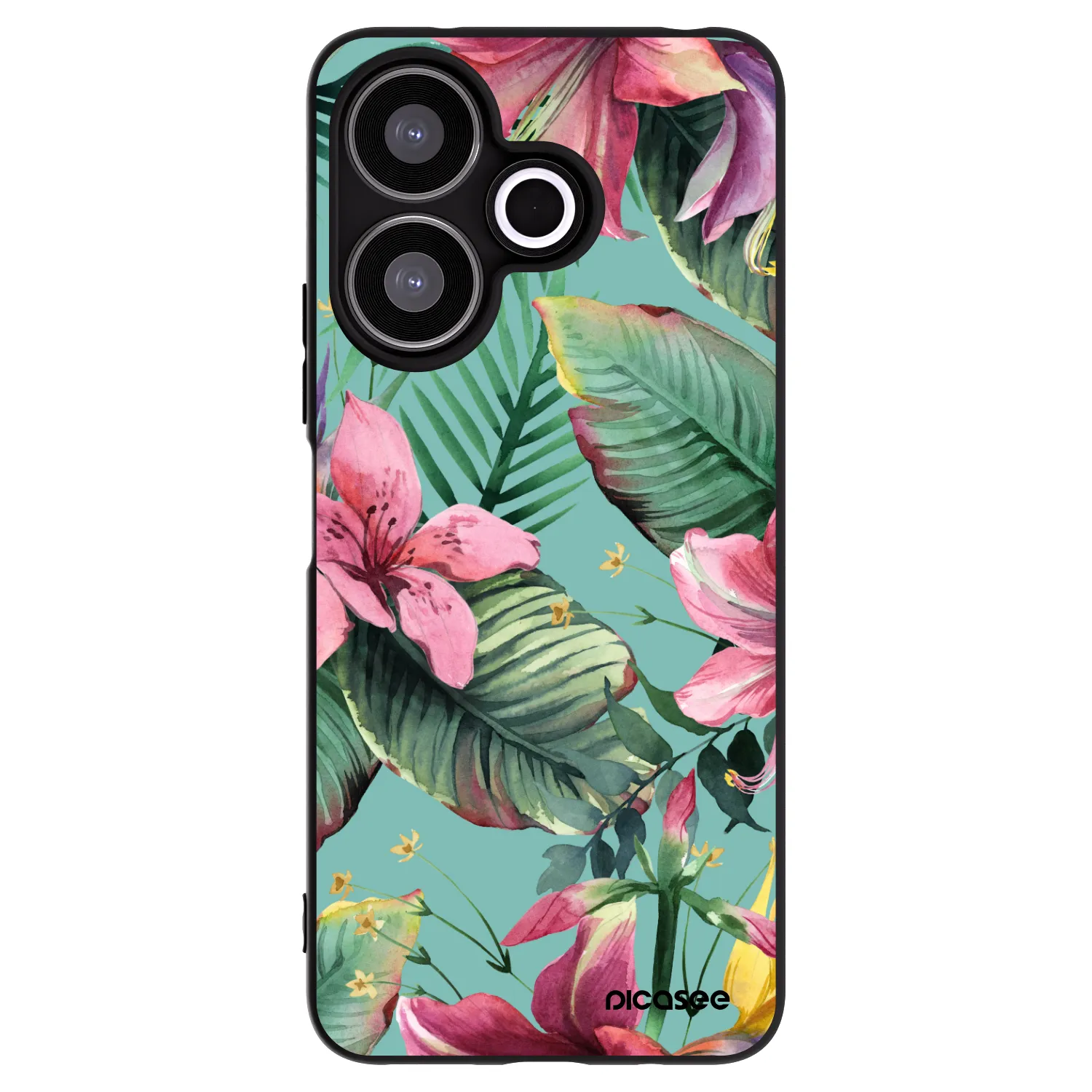 Picasee silikonski črni ovitek za Xiaomi Redmi 13 4G - Hawaii