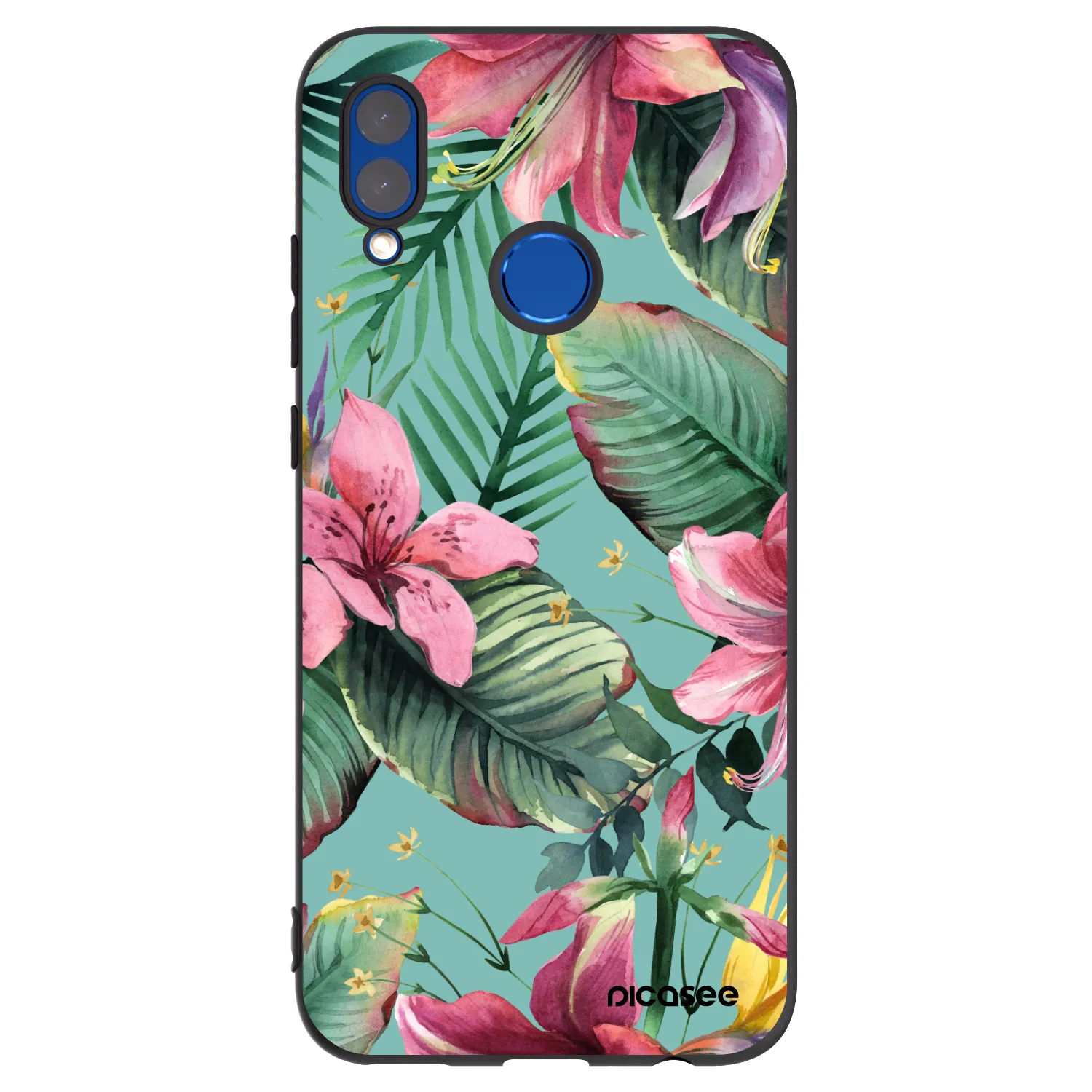 Picasee silikonski črni ovitek za Huawei P Smart 2019 - Hawaii