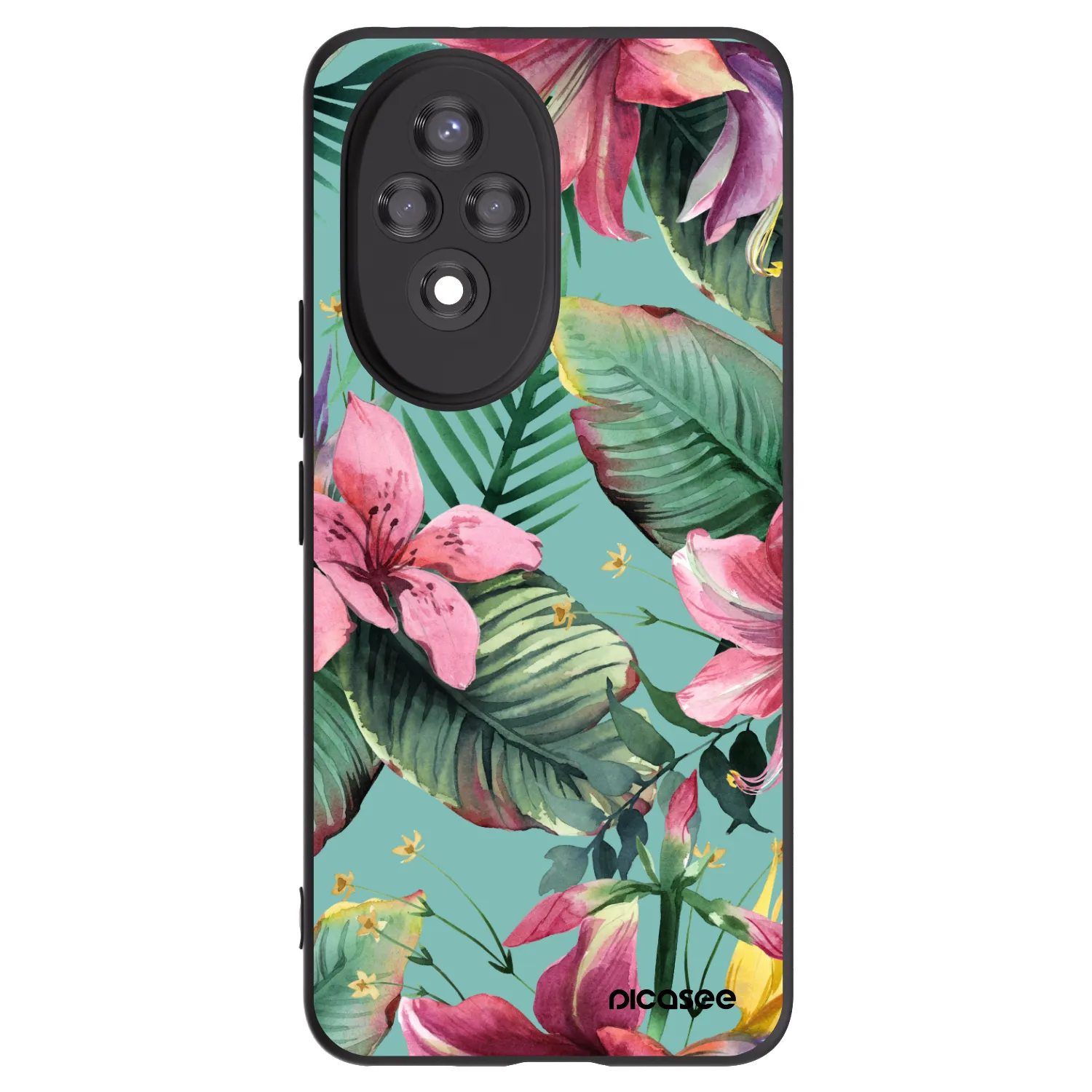 Picasee silikonski črni ovitek za Honor 200 Pro 5G - Hawaii