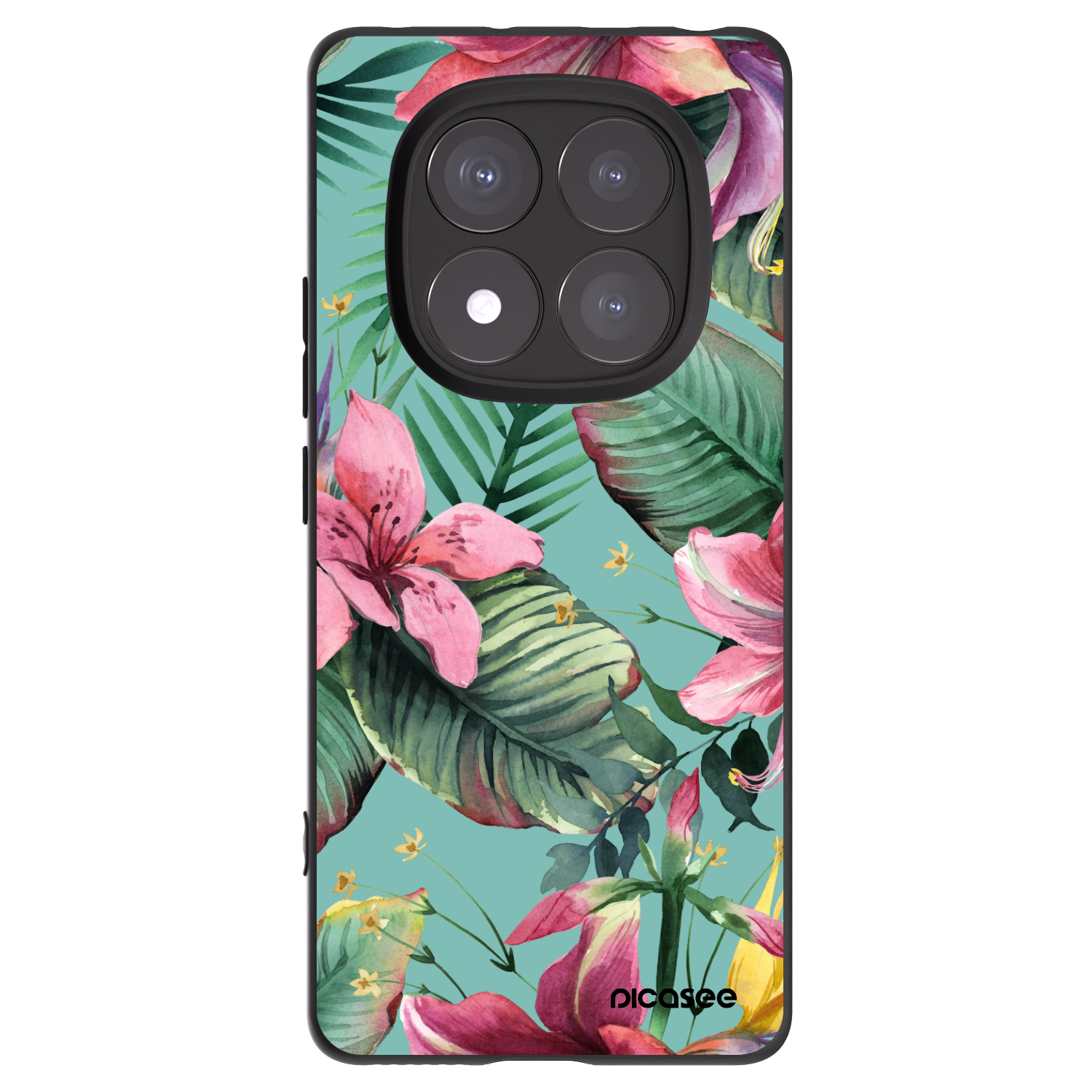 Picasee silikonski črni ovitek za Xiaomi Redmi Note 14 Pro 5G - Hawaii
