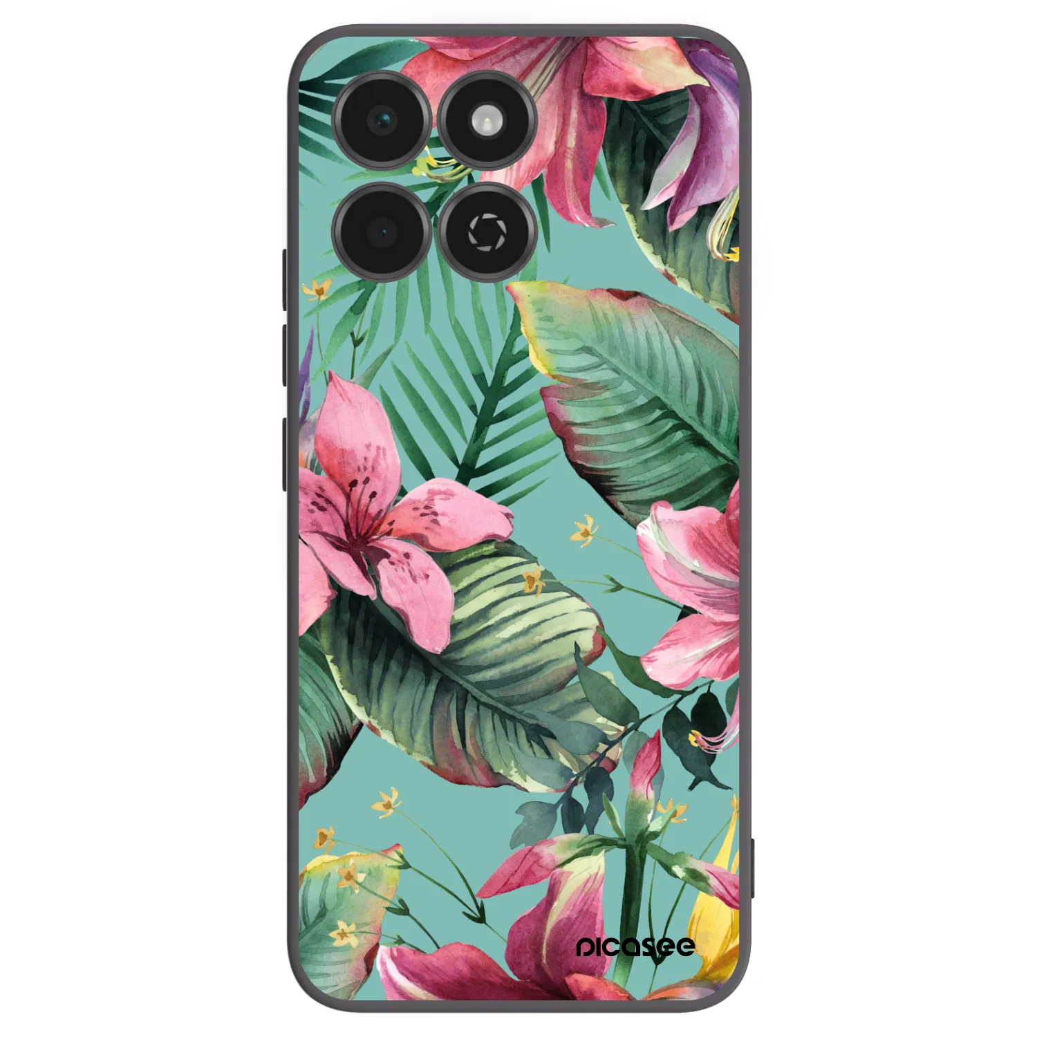 Picasee silikonski črni ovitek za Honor 200 Smart 5G - Hawaii