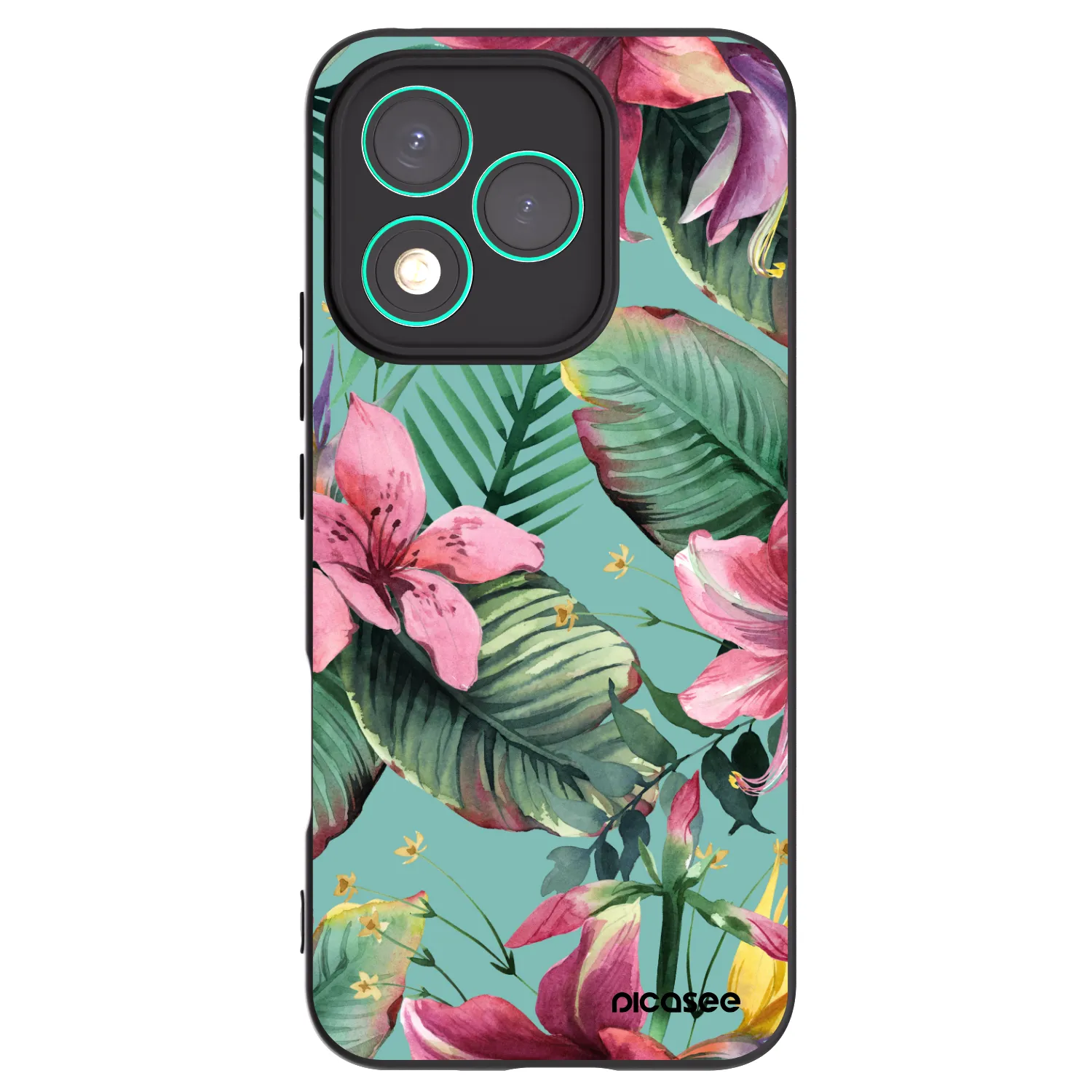 Picasee silikonski črni ovitek za Honor 400 Lite 5G - Hawaii