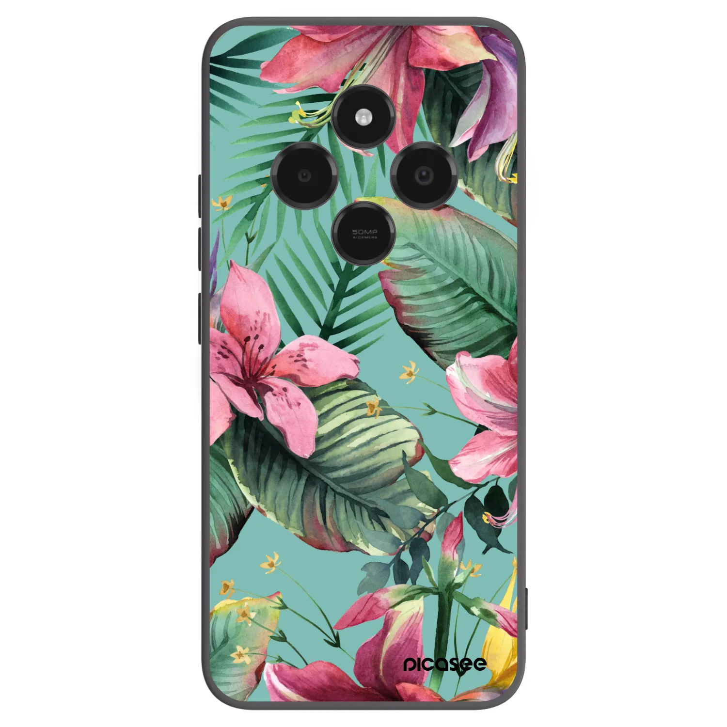 Picasee silikonski črni ovitek za Xiaomi Poco C75 - Hawaii