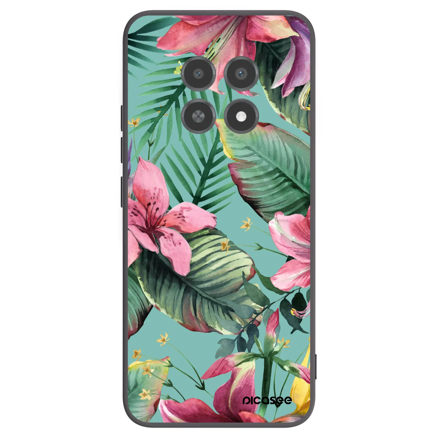 Picasee silikonski črni ovitek za Realme 12X - Hawaii