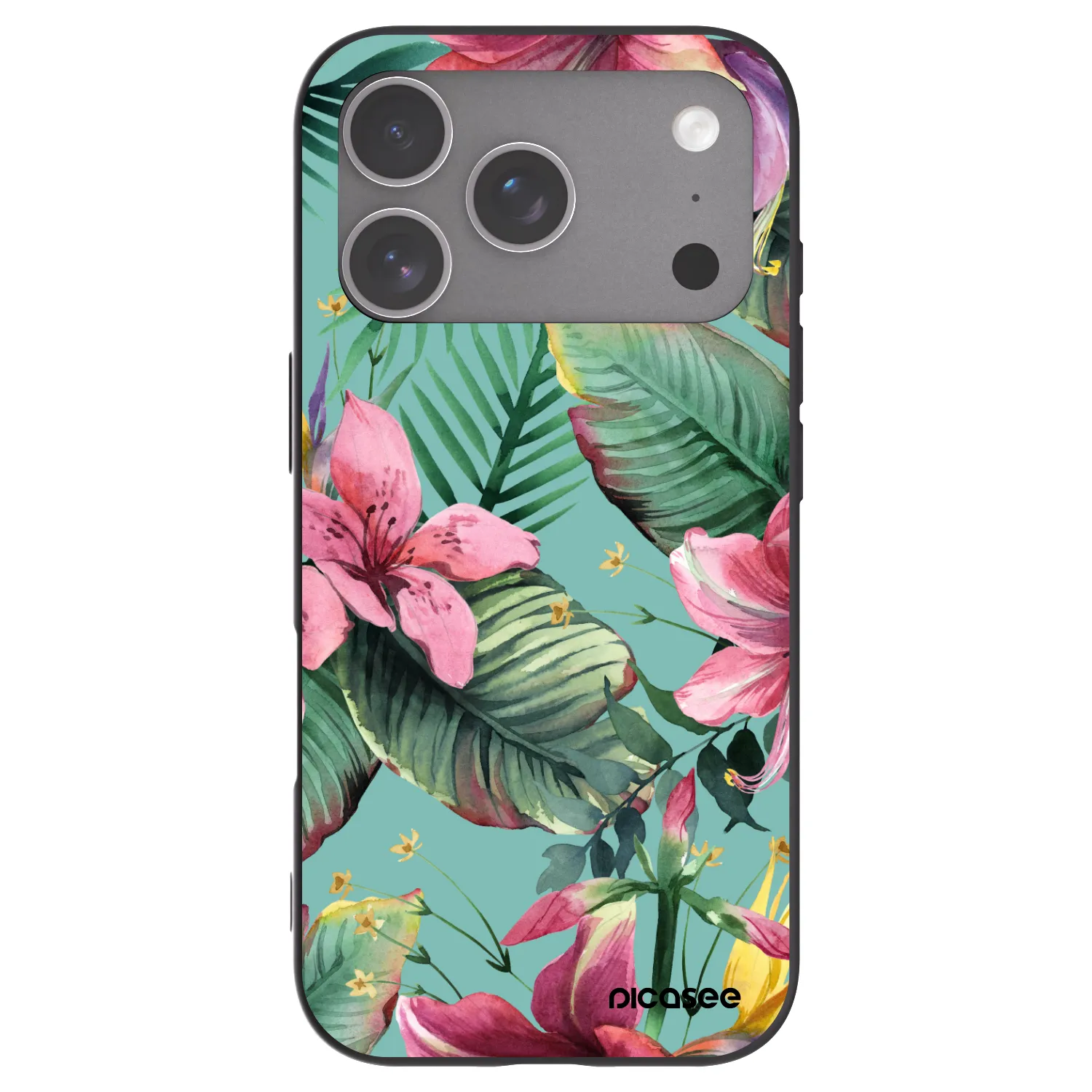 Picasee silikonski črni ovitek za Apple iPhone 18 Pro - Hawaii