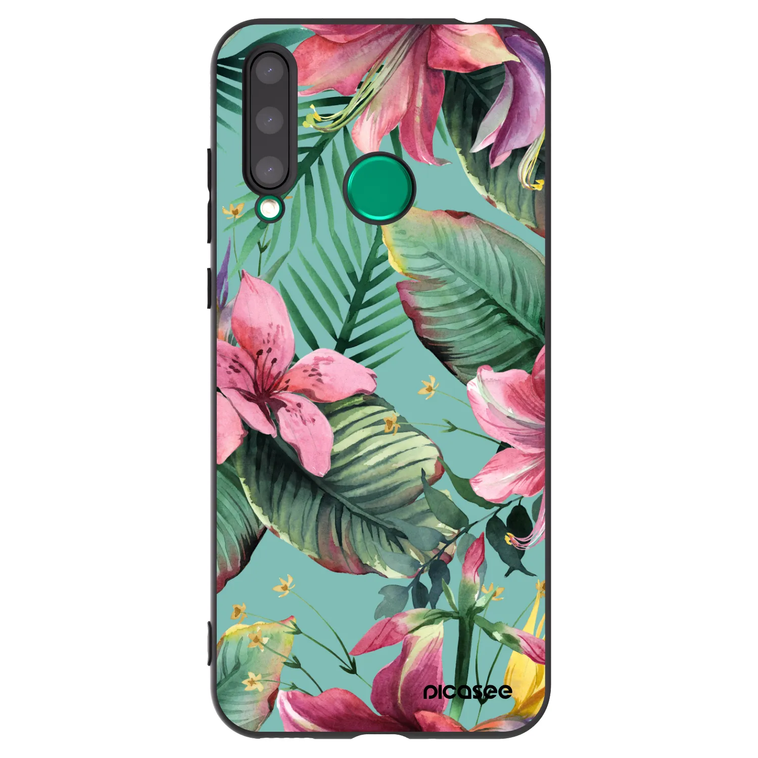 Picasee silikonski črni ovitek za Honor 20 Lite - Hawaii