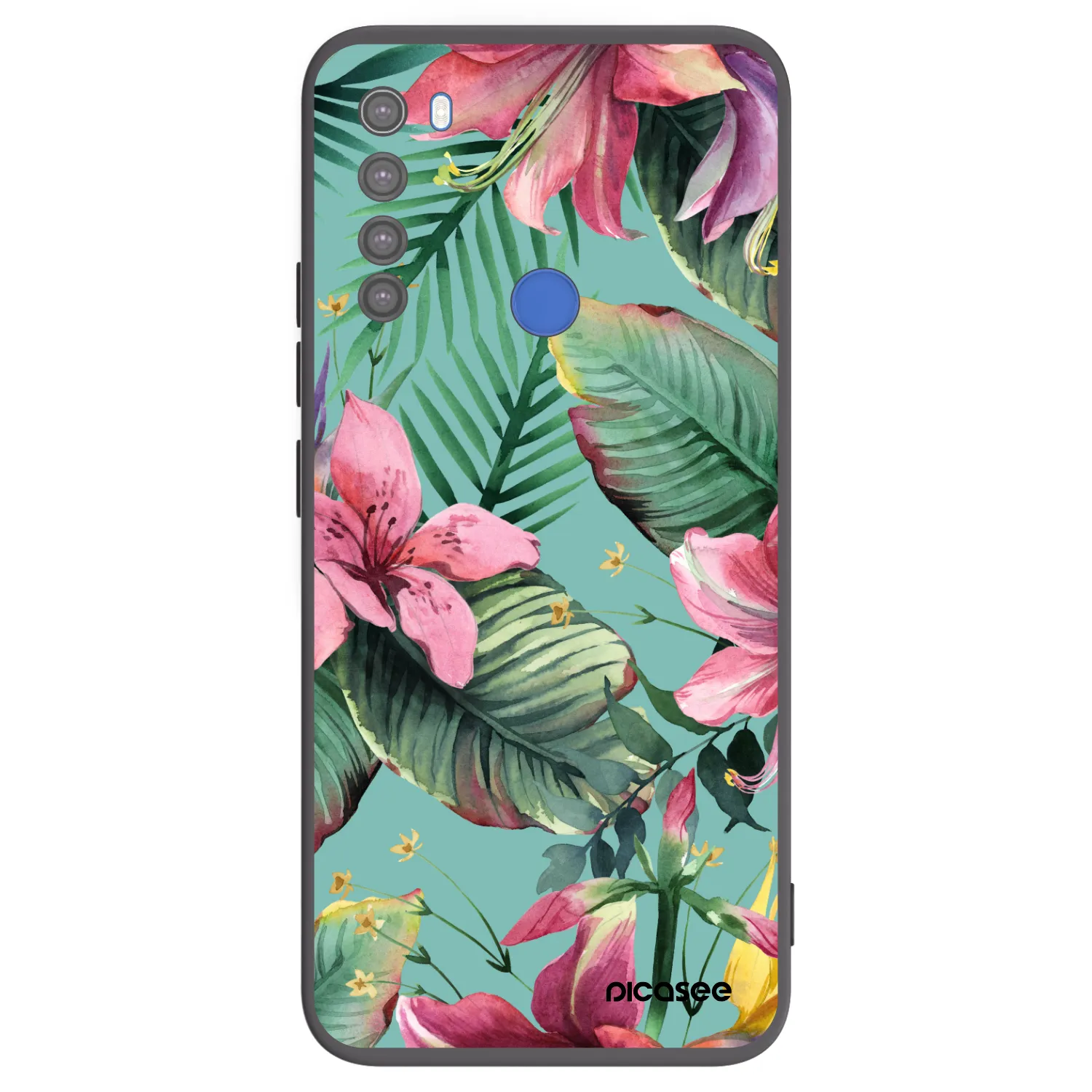 Picasee silikonski črni ovitek za Xiaomi Redmi Note 8T - Hawaii