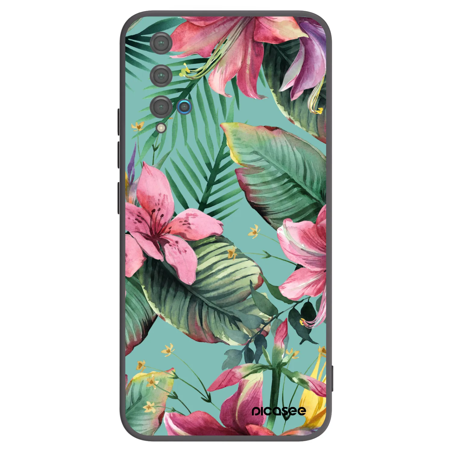 Picasee silikonski črni ovitek za Huawei Nova 5T - Hawaii