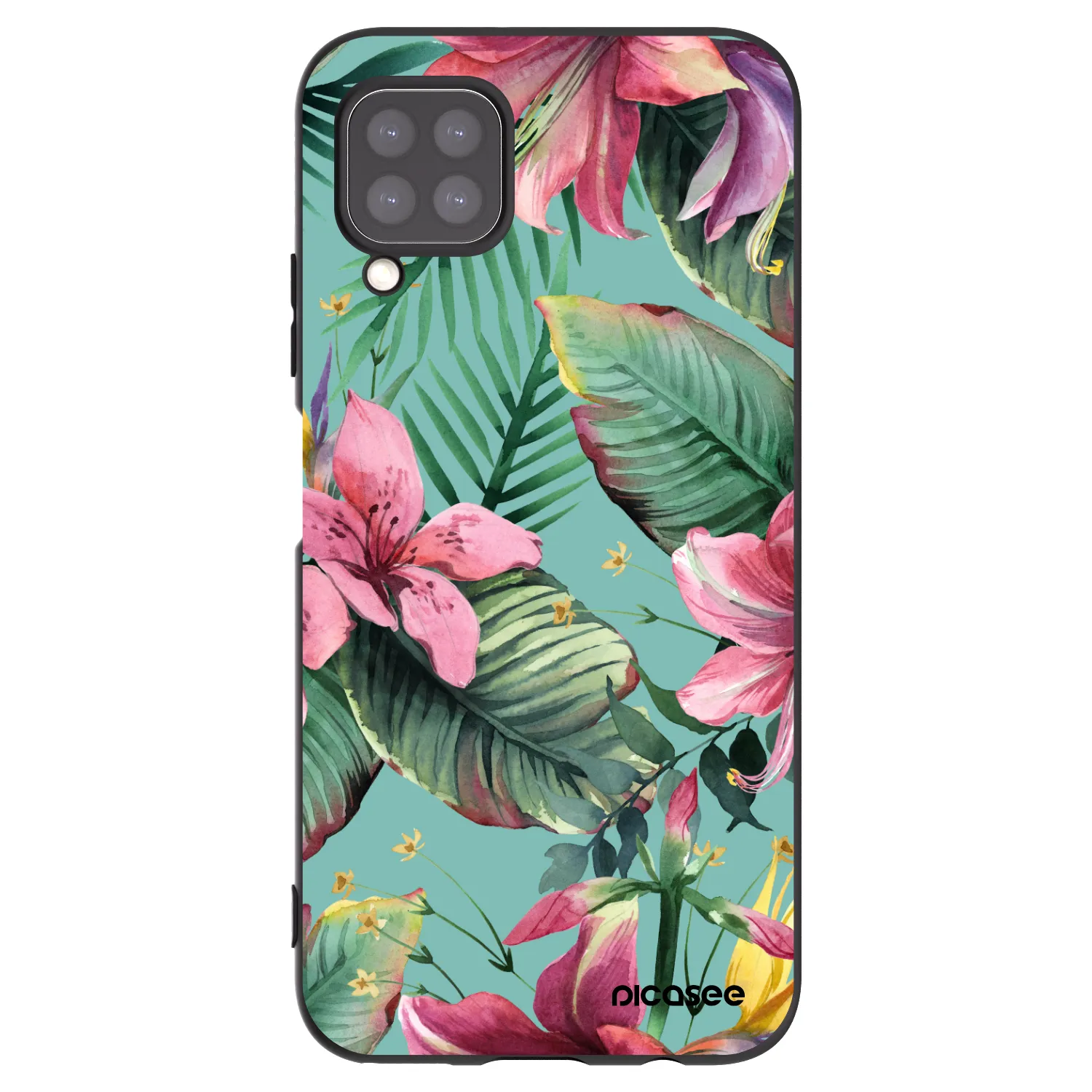 Picasee silikonski črni ovitek za Huawei P40 Lite - Hawaii