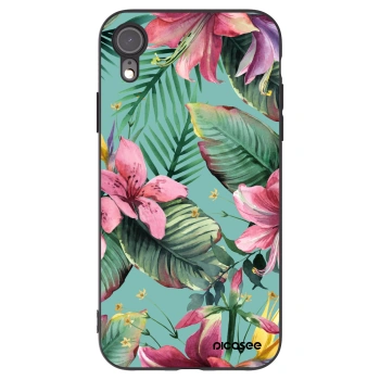 Picasee silikonski črni ovitek za Apple iPhone XR - Hawaii