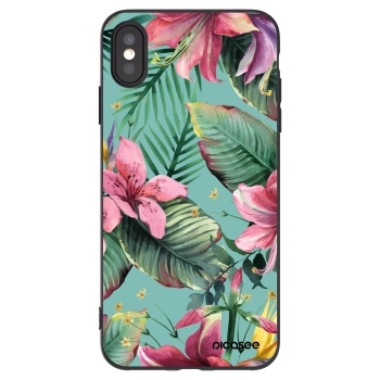 Picasee silikonski črni ovitek za Apple iPhone XS Max - Hawaii