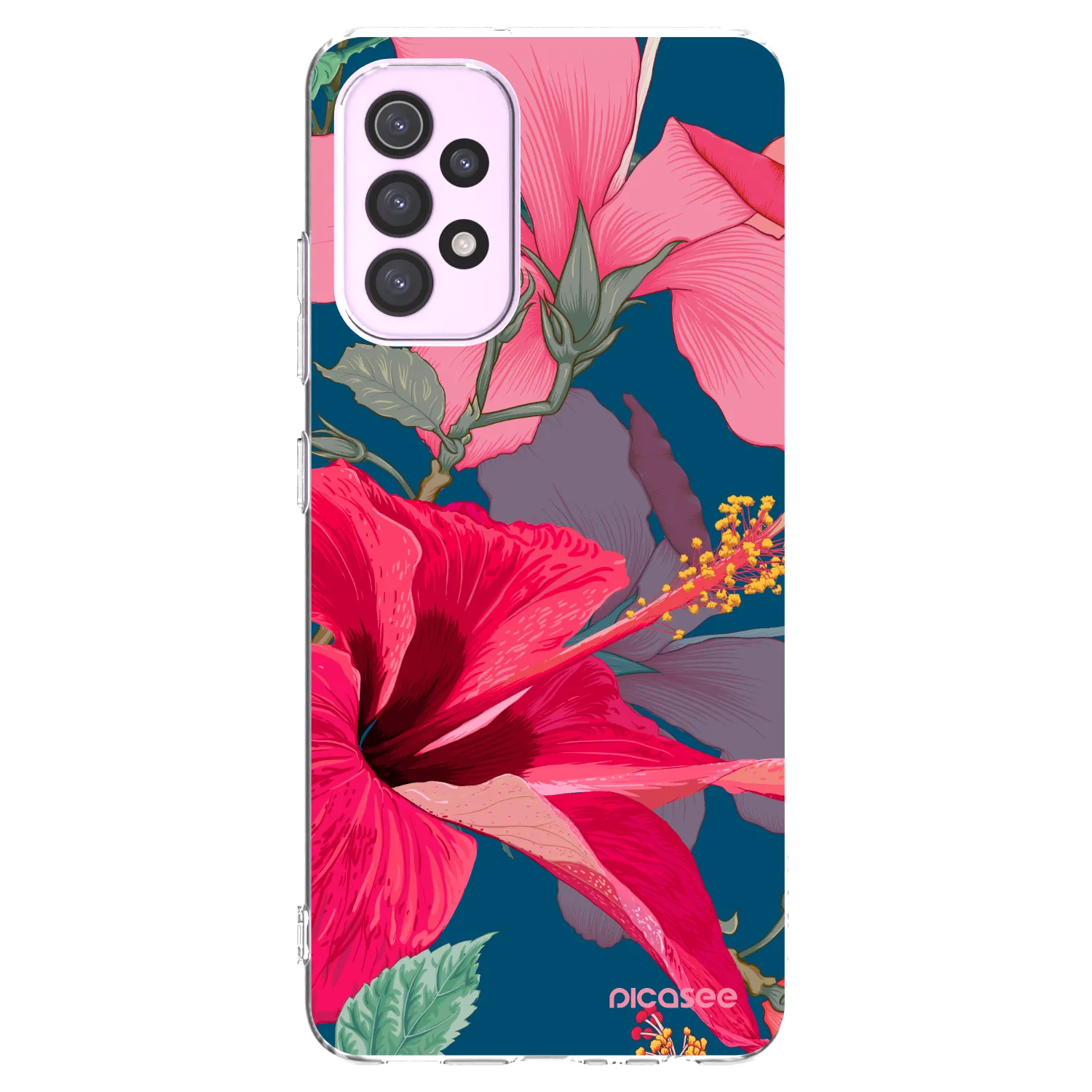Picasee silikonski prozorni ovitek za Samsung Galaxy A32 5G A326B - Hibiscus