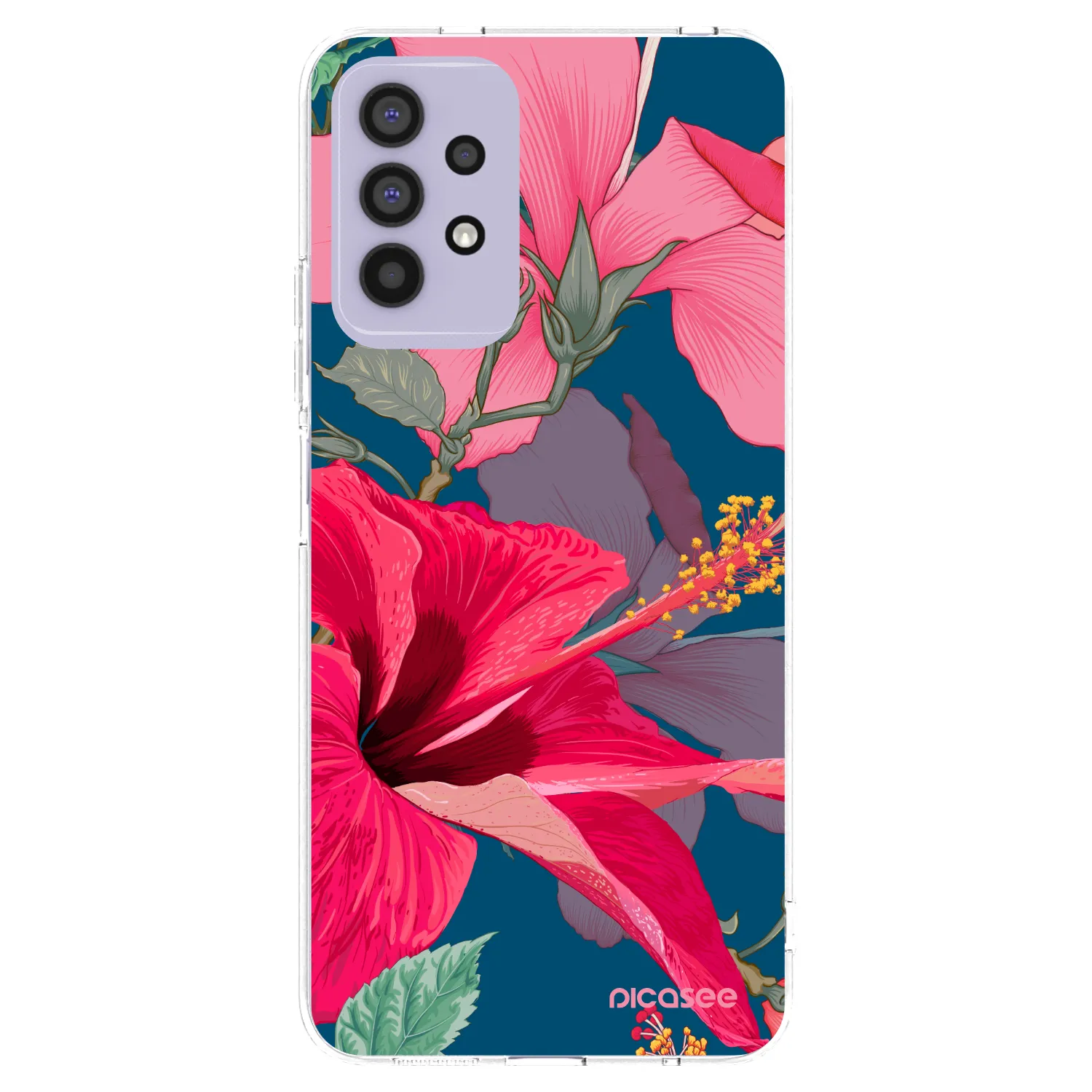 Picasee silikonski prozorni ovitek za Samsung Galaxy A32 4G SM-A325F - Hibiscus