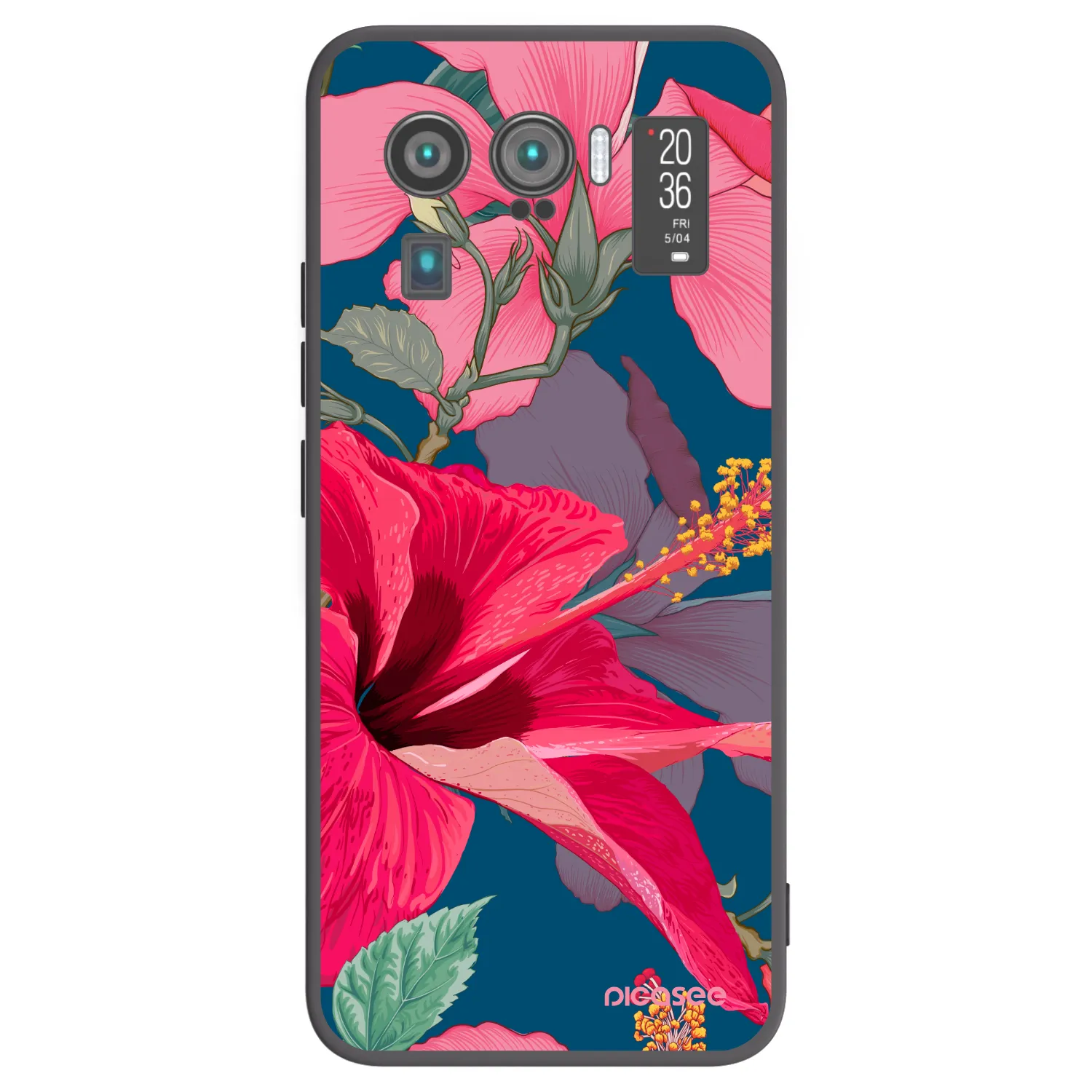 Picasee silikonski črni ovitek za Xiaomi Mi 11 Ultra - Hibiscus