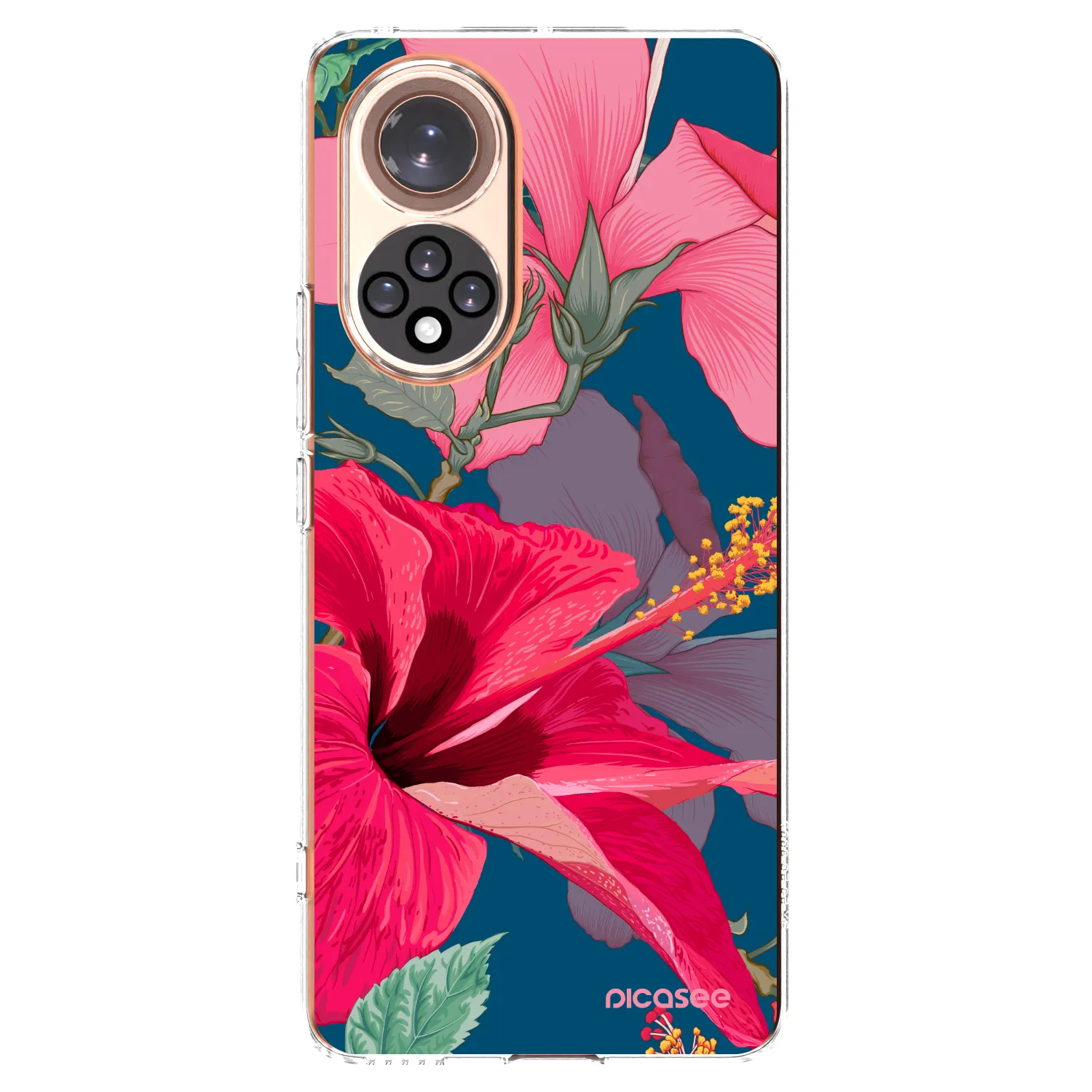 Picasee silikonski prozorni ovitek za Huawei Nova 9 - Hibiscus