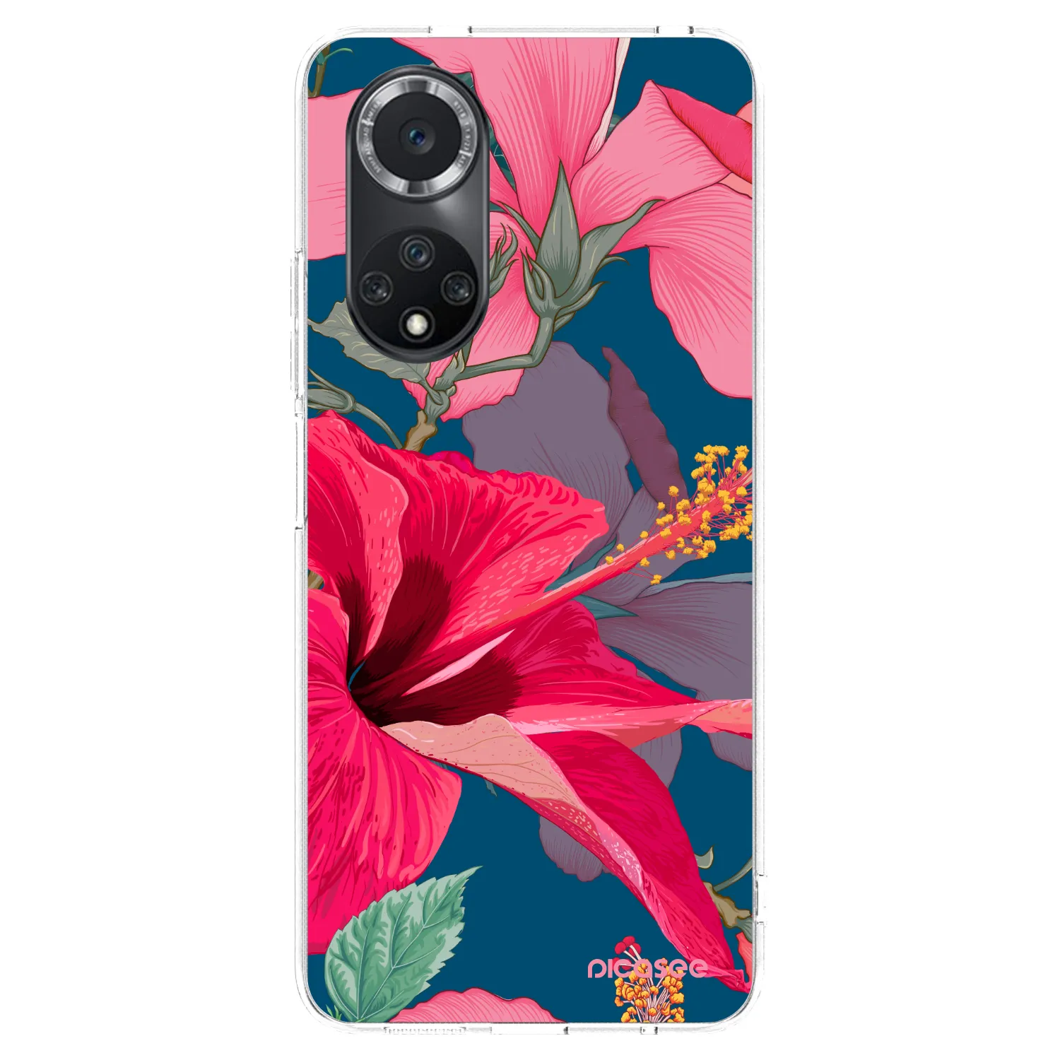 Picasee silikonski prozorni ovitek za Huawei Nova 9 SE - Hibiscus