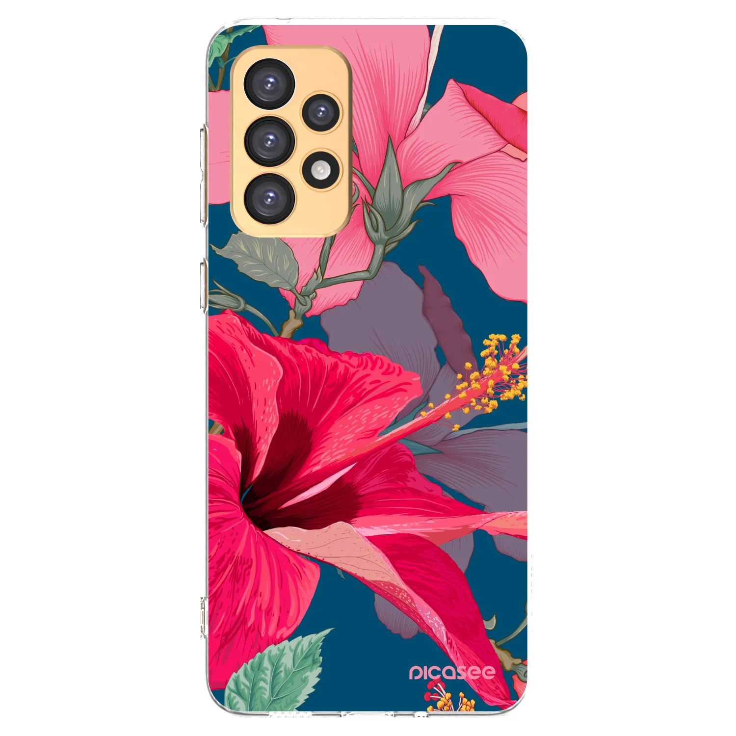 Picasee silikonski prozorni ovitek za Samsung Galaxy A33 5G A336 - Hibiscus