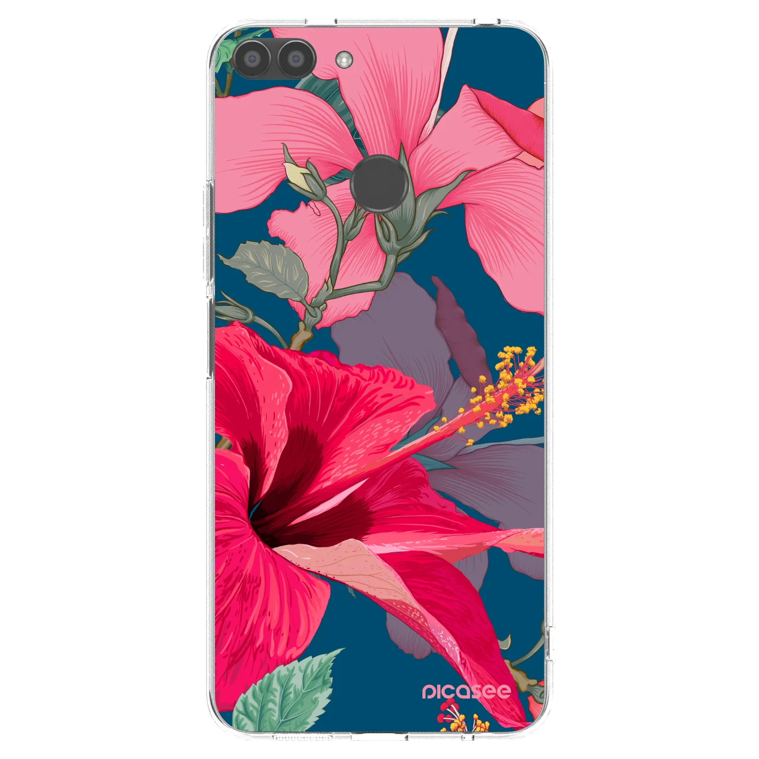 Picasee silikonski prozorni ovitek za Huawei P Smart - Hibiscus
