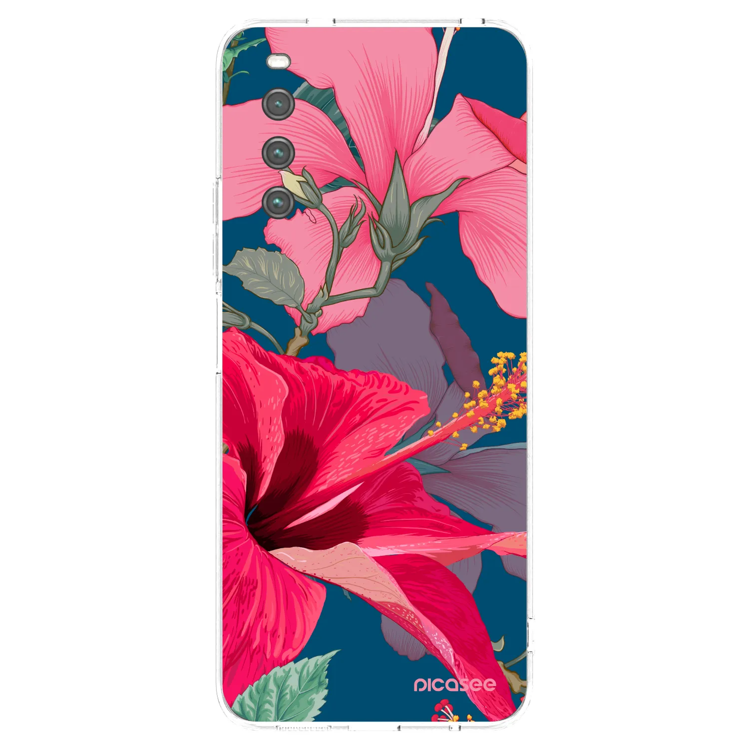 Picasee silikonski prozorni ovitek za Sony Xperia 10 IV 5G - Hibiscus
