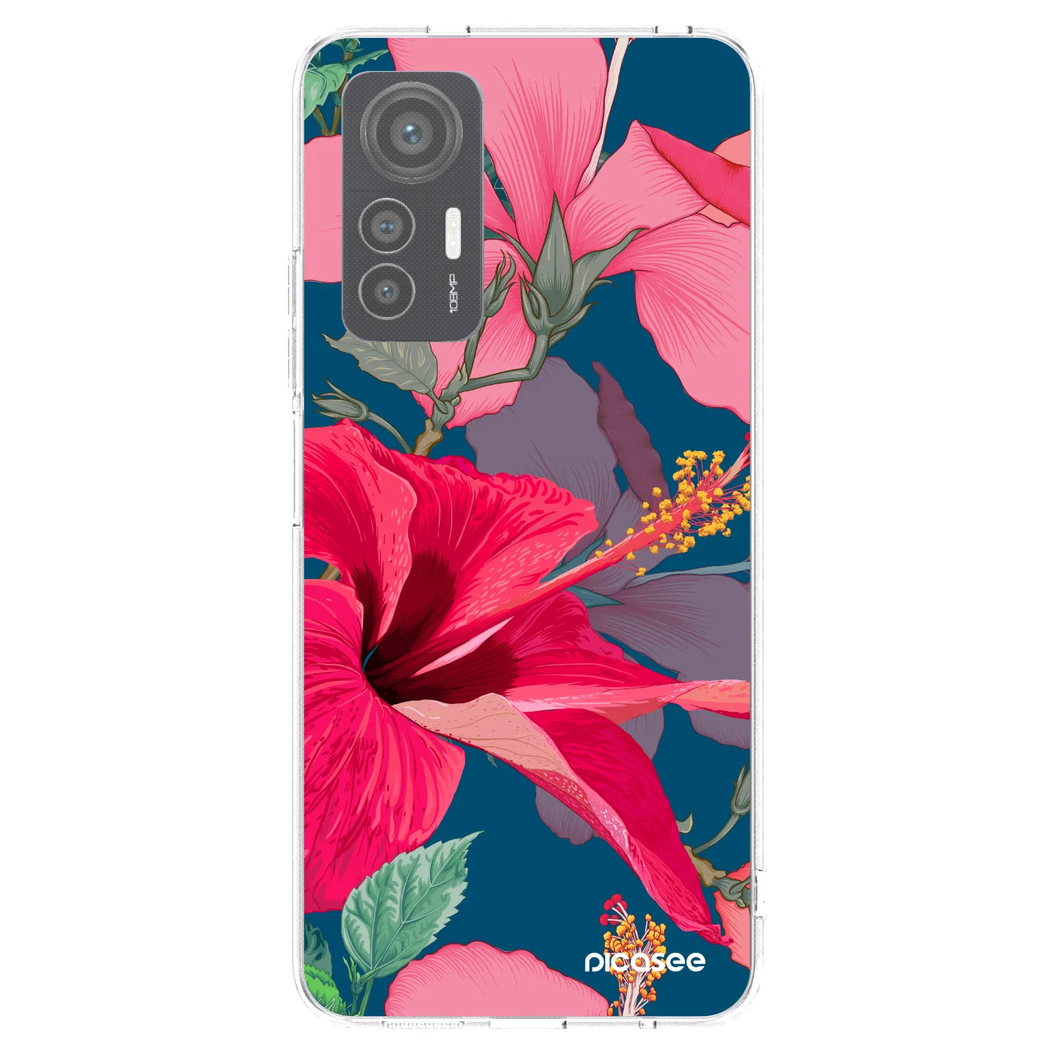 Picasee silikonski prozorni ovitek za Xiaomi 12 Lite - Hibiscus