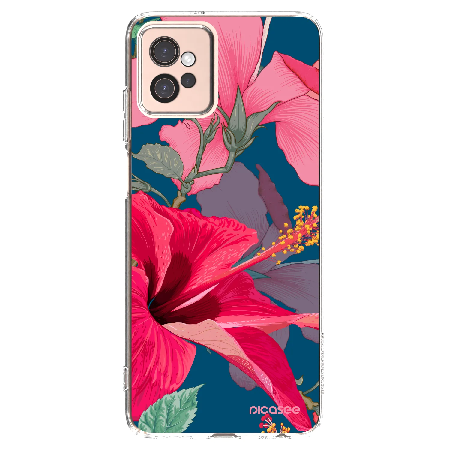 Picasee silikonski prozorni ovitek za Motorola Moto G32 - Hibiscus