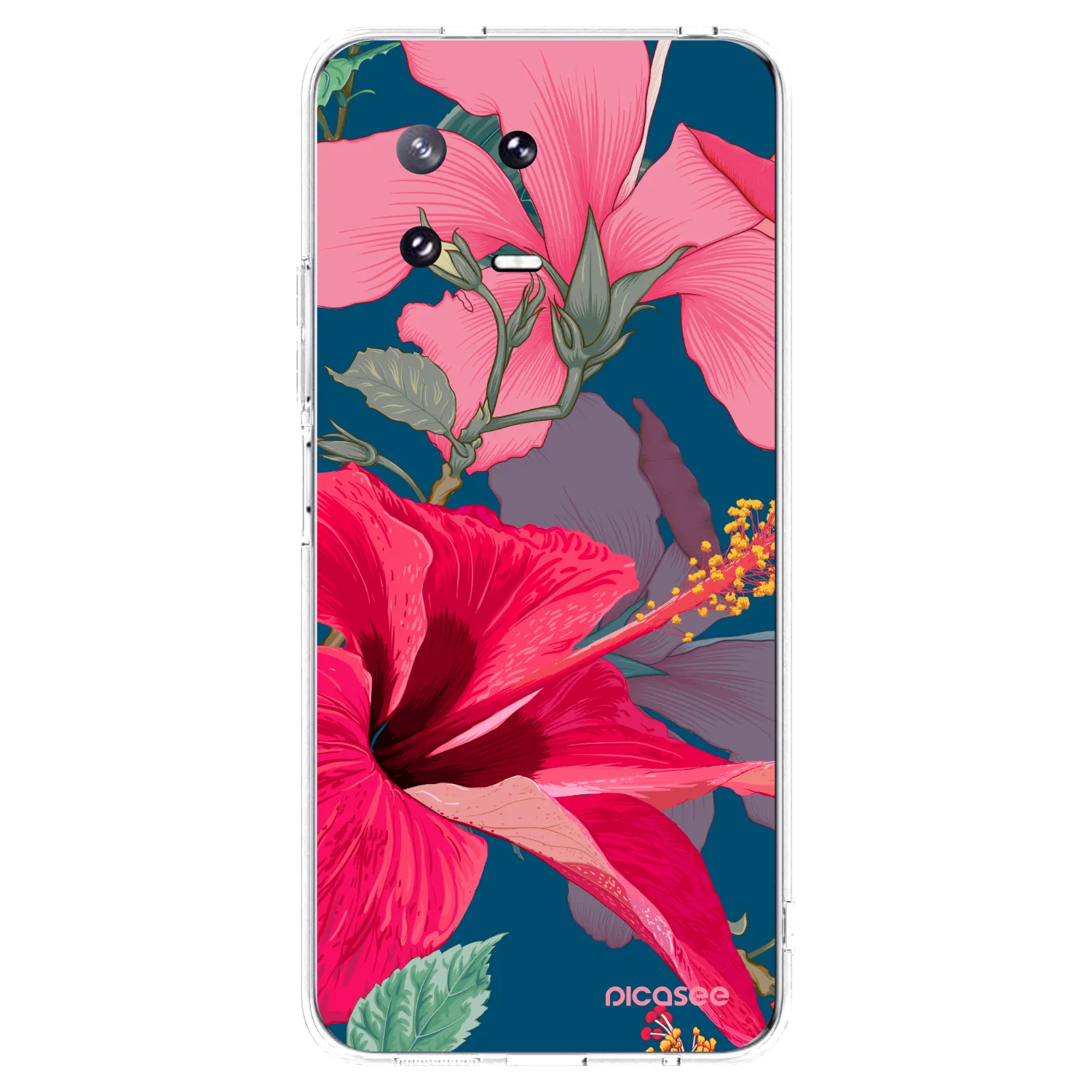 Picasee silikonski prozorni ovitek za Xiaomi 13 Pro - Hibiscus